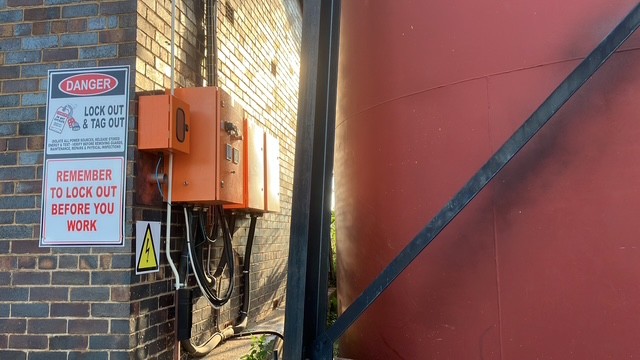 Safety lockout control panel and equipment